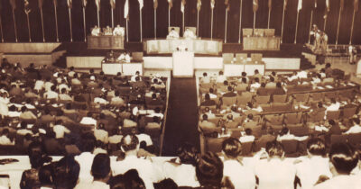 Archives of the Bandung conference in action from the National Archive of Republic of Indonesia
